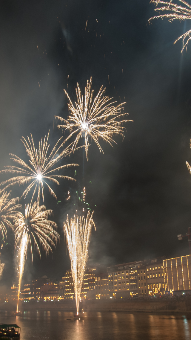 fireworks in Pisa