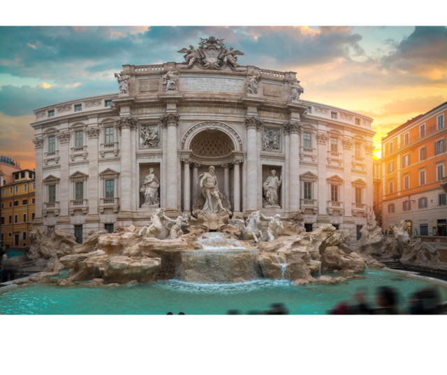Fontana di Trevi a Roma