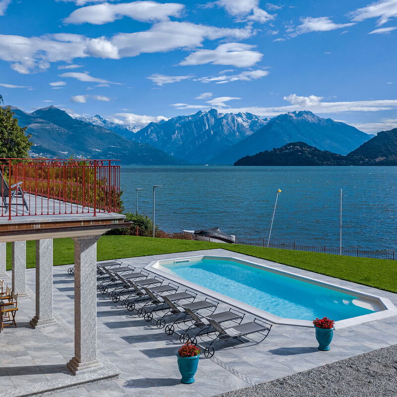 Villa L'angelo Del Lario - By Belcantovillas: Luxurious lakefront holiday villa on Lake Como with large garden and heated swimming pool.