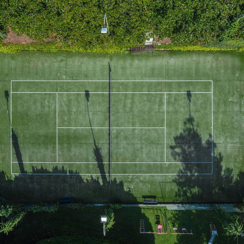 Villa Menaggio - By Belcantovillas: Wonderful tennis court of the villa for rent in Menaggio.