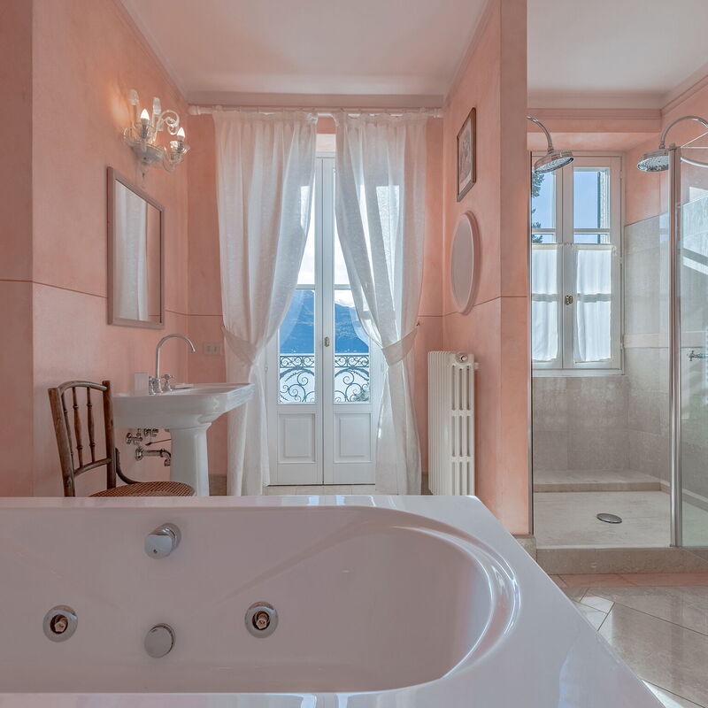 Villa Menaggio - By Belcantovillas: Splendid bathroom of the villa for rent on Lake Como.