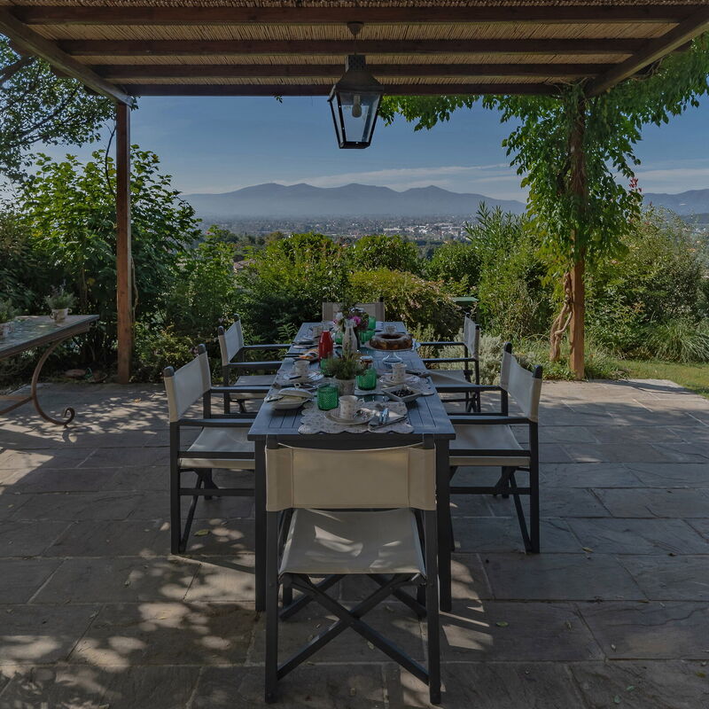 Luxury Pool Villa Oliveto 18 - Belcantovillas: Dining Room, Garden, Outdoor, Scenic View