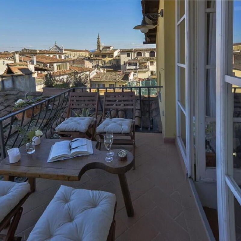Charming Altana Tower View - Belcantovillas: Relaxing panoramic terrace in Florence.