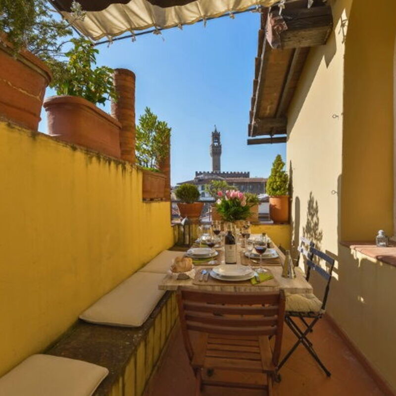Charming Altana Tower View - Belcantovillas: Panoramic terrace with breathtaking view of Florence.