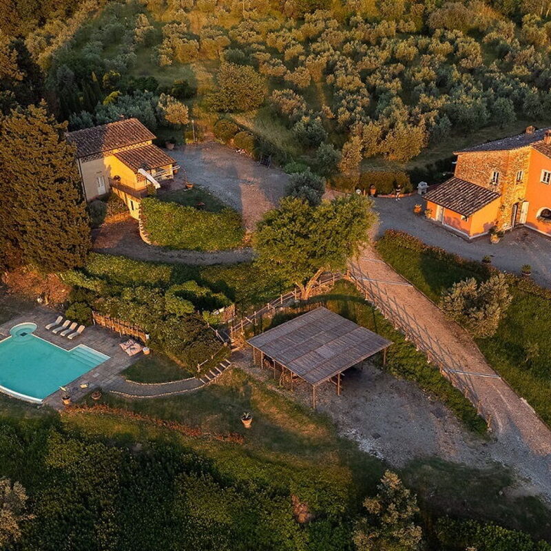 Villa Sun & Sun 2 Pools - By Belcantovillas: Stunning overview of the villa with pool for rent in Tuscany